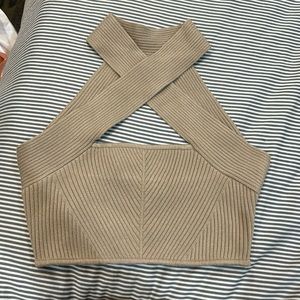 Herve leger knit crop top size xs